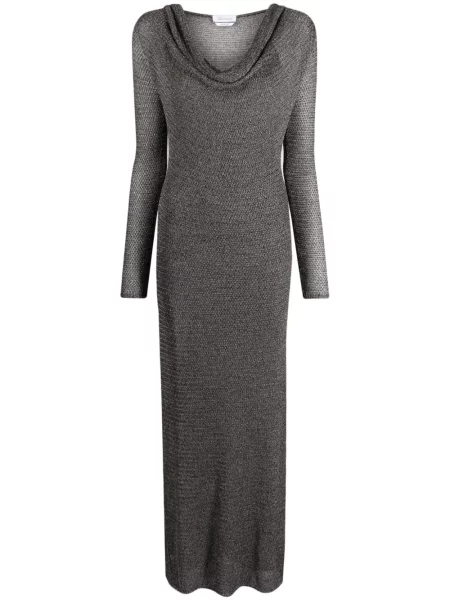 Rochie maxi Blumarine de costum argintiu