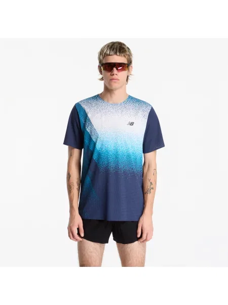 Tricou New Balance Race Day Ultra Light Printed T-Shirt Altitude/ Streamsong S