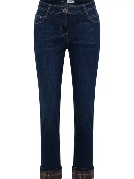 CECIL Jeans Scarlett închis albastru