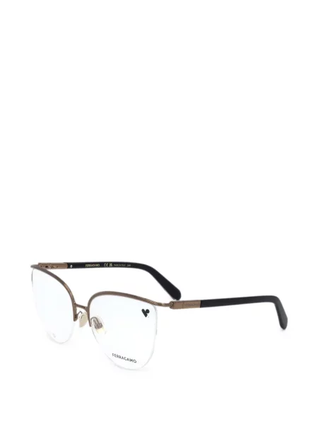 Слънчеви очила Ferragamo Eyewear с кехлибар кафяво