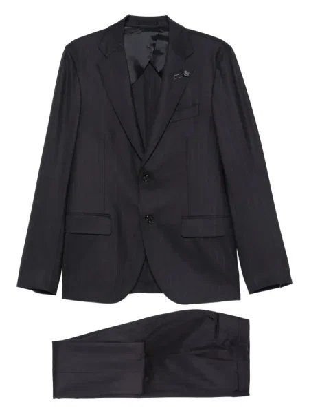 Costum Lardini cu dungi de costum albastru