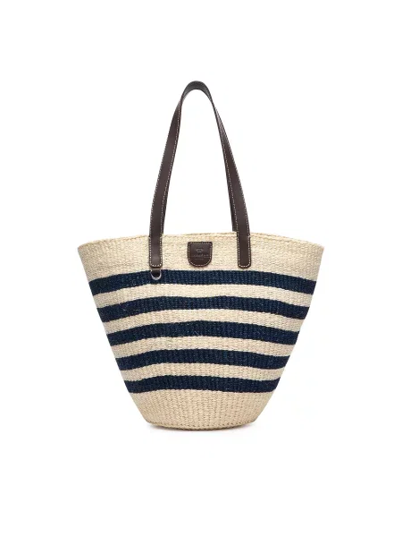 Weekend Max Mara Дамска чанта Тъмносин бежово