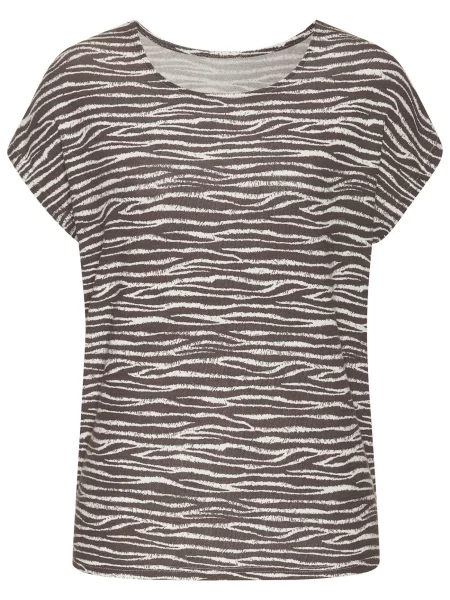 LASCANA Majica čokolada bela