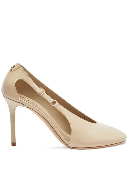 Кожени полуотворени обувки Courreges