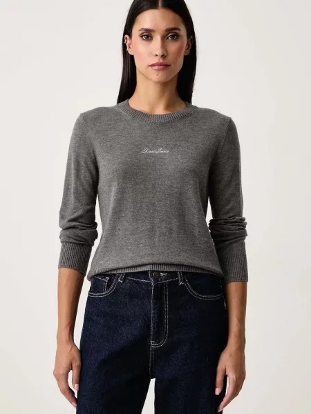 Guess Jeans pulover pentru femei cu amestec de lână gri