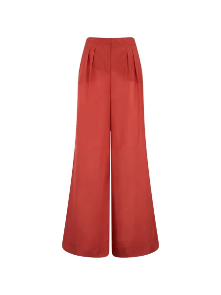 Pantaloni Alberta Ferretti roșu