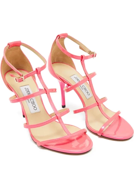 Kožené sandály Jimmy Choo Pre-owned růžové