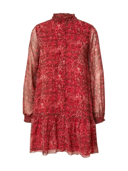 Pepe Jeans Rochie tip bluză / roșu bej