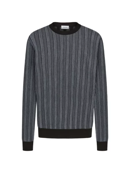 Pulover Ferragamo cu decolteu rotund maro
