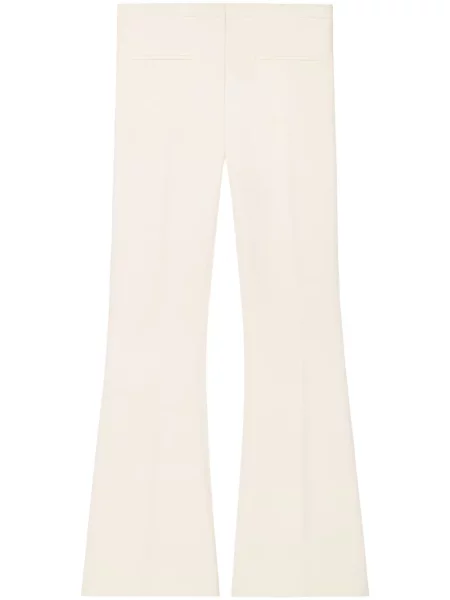 Pantaloni Courreges cu talie joasă din crep