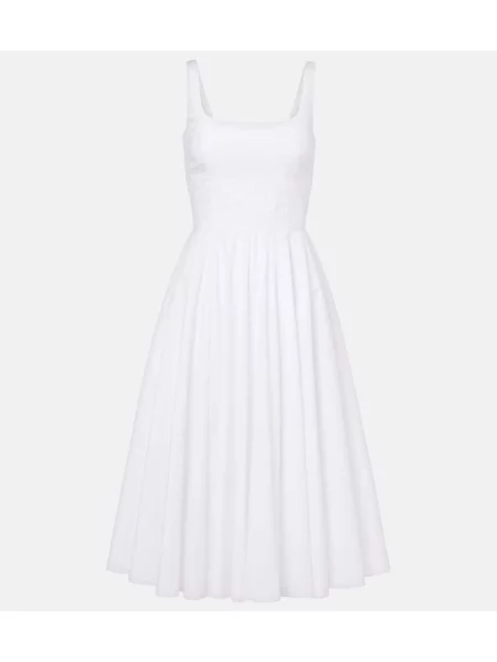 Rochie midi Emilia Wickstead până la genunchi de costum alb