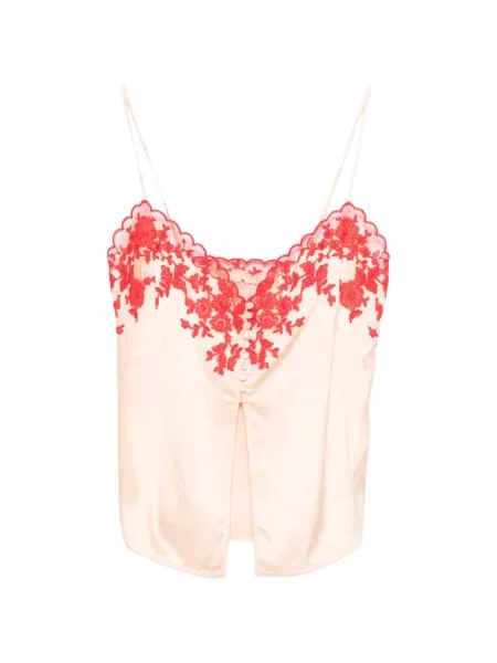 Top Ermanno Scervino cu model floral din dantelă