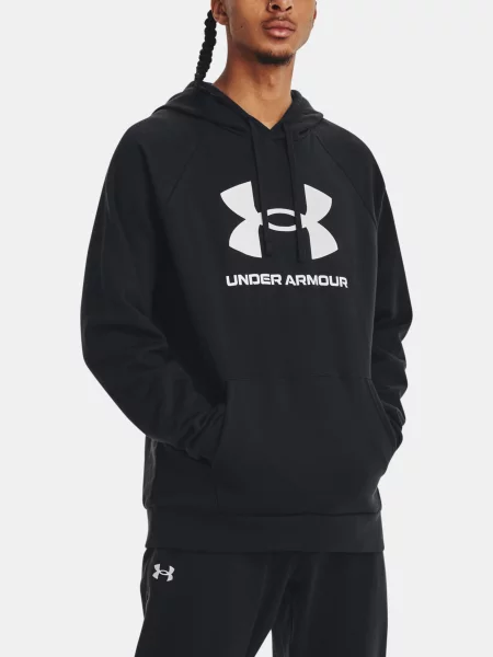 Pánska mikina Under Armour Rival Fleece Logo HD black/white čierna