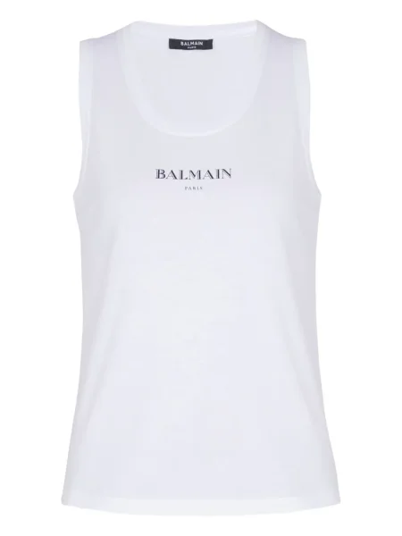 Tílko Balmain s potiskem bílé