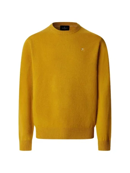 Hanorac crewneck Hackett London cu decolteu rotund galben