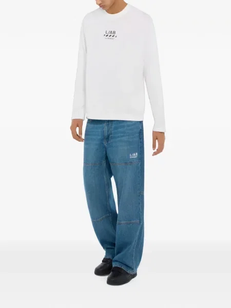 Lung tricou L/ab C/o Off-white alb
