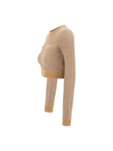Sweter Elisabetta Franchi wełniany żółty