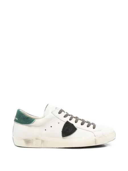 Sneakerși Philippe Model Paris zdrențuiți alb