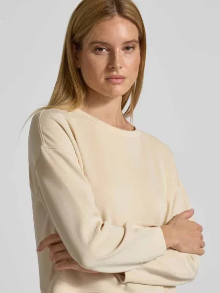 Bluza o kroju relaxed fit z dodatkiem Comma beżowa