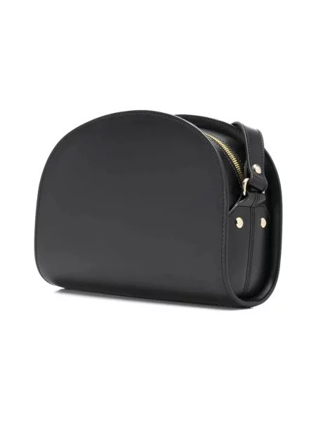 Torebka skórzana A.p.c. skórzana czarna