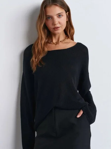 Dilvin Pulóver Pullover' fekete