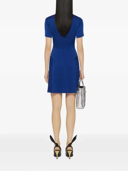 Rochie mini Givenchy din jacard albastru