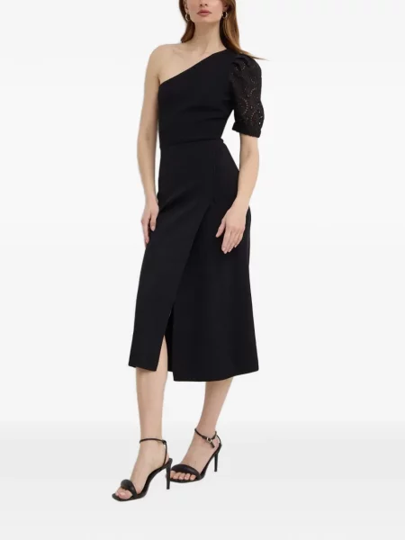 Rochie midi Morgan cu un umăr gol negru