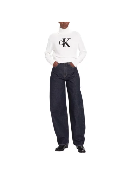 Svetr Calvin Klein Jeans bílý