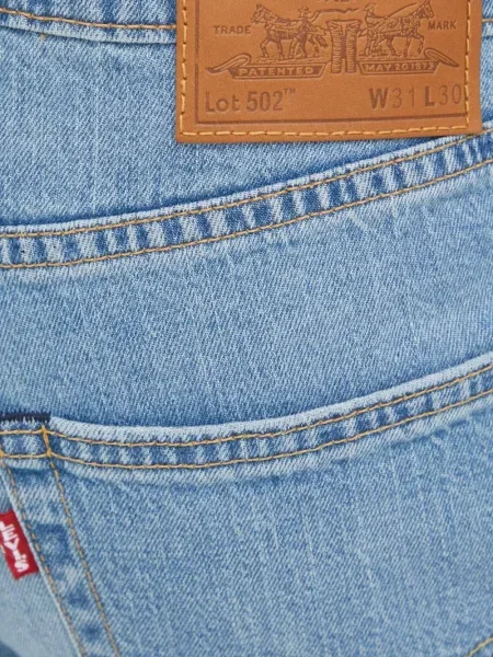 Blugi drepți Levi's® zdrențuiți negru