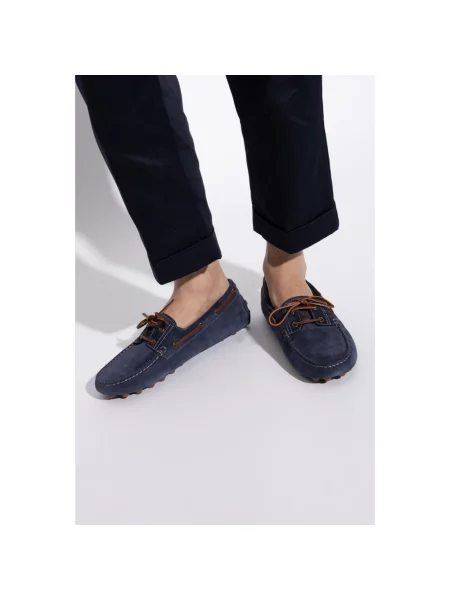 Półbuty Tod's zamszowe niebieskie