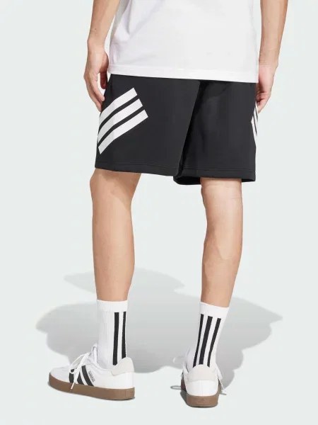 Шорты Adidas в полоску черные