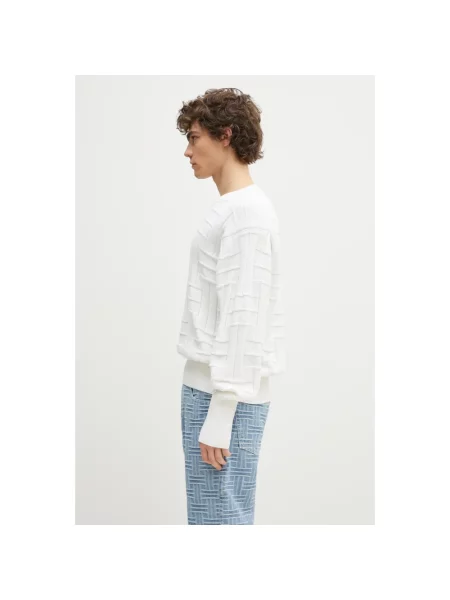 Kenzo sweter Weave ciepły biały