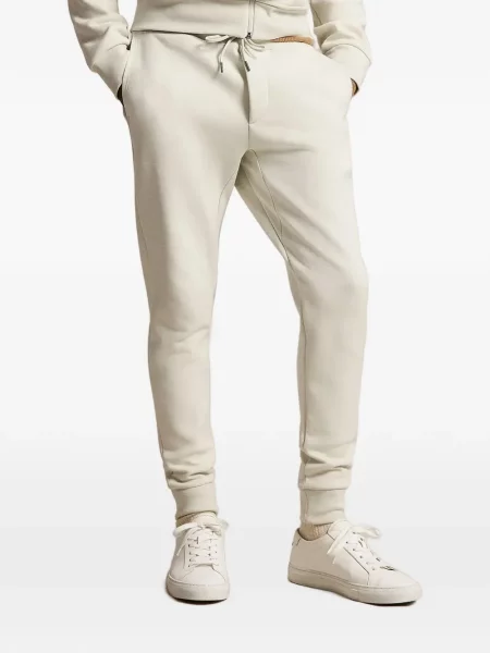 Pletene trčanje hlače Polo Ralph Lauren s vezom crvena