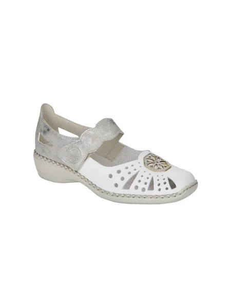 Pantofi Rieker argintiu