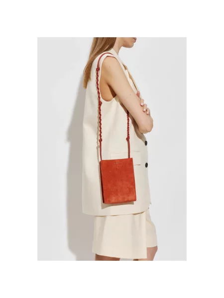 Torebka Jil Sander skórzana brązowa