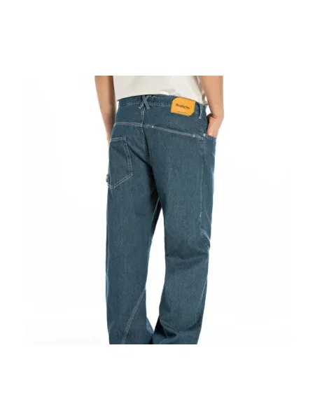 Pantaloni cargo Replay albastru