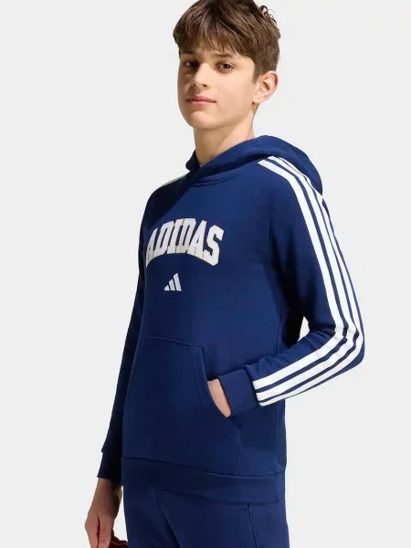 Adidas кофта з капюшоном дитяча з бавовною