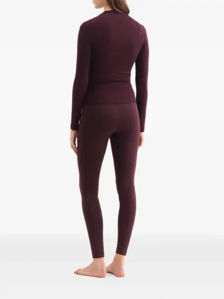 Długi kardigan Eres kopertowy brązowy