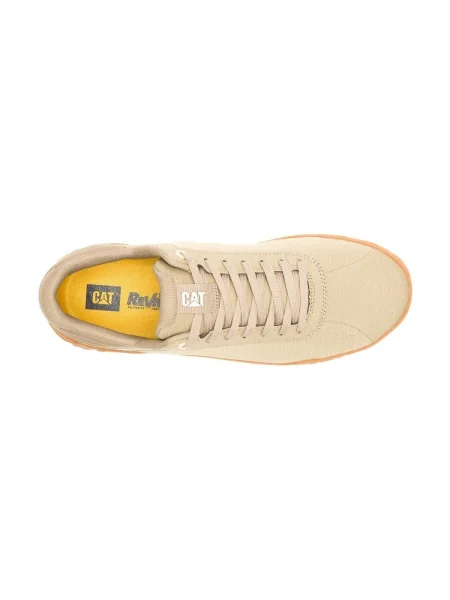 Sneakerși Caterpillar din canvas bej