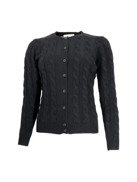 Sweter Cashmere Company z kaszmiru pleciony czarny
