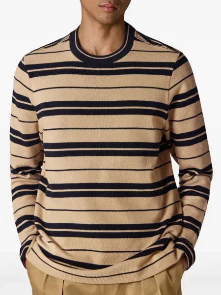 Tricou Paul Smith cu dungi lung maro