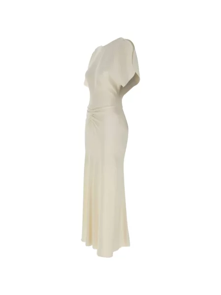 Rochie plisată Victoria Beckham plisat de costum alb