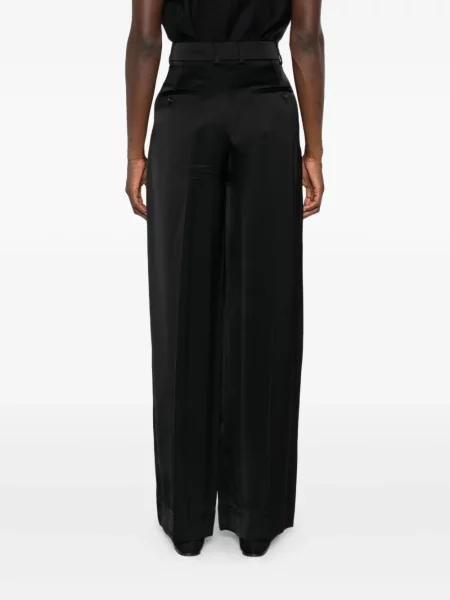 Pantaloni Toteme din satin negru