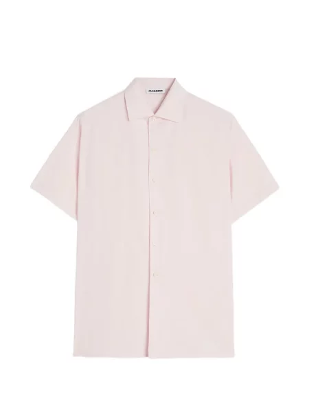Scurt cămașă Jil Sander din poplin roz