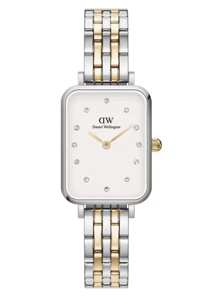 Dámske hodinky v zlato-striebornej farbe Daniel Wellington Quadro Lumine