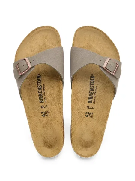 Papuci Birkenstock cu cataramă gri