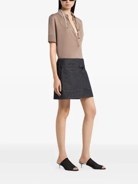 Top Courreges de lână