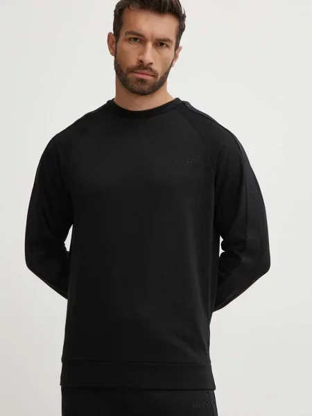 HUGO hanorac lounge din neted negru