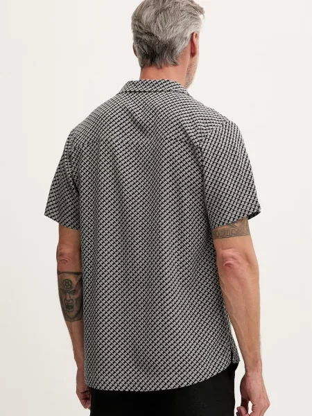 BOSS cămașă de plajă bărbătească Beach Shirt gri