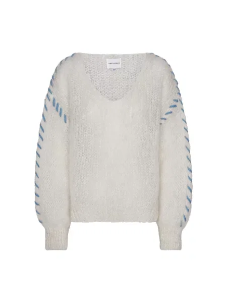 Sweter Americandreams wełniany biały